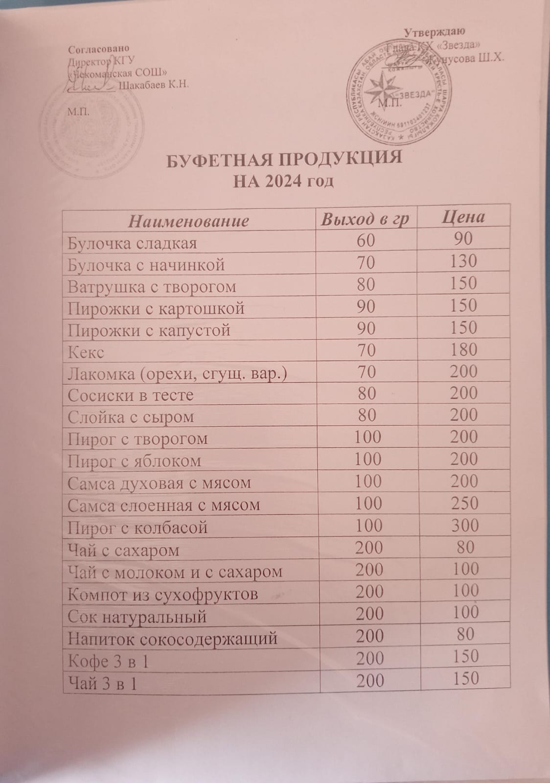 2023-2024 оқу жылына арналған оқушыларды  тегін ыстық тамақпен қамтамасыз ету туралы
